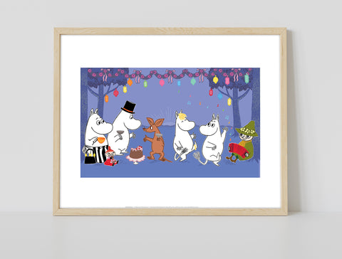 Moomin Party - 11X14inch Premium Art Print