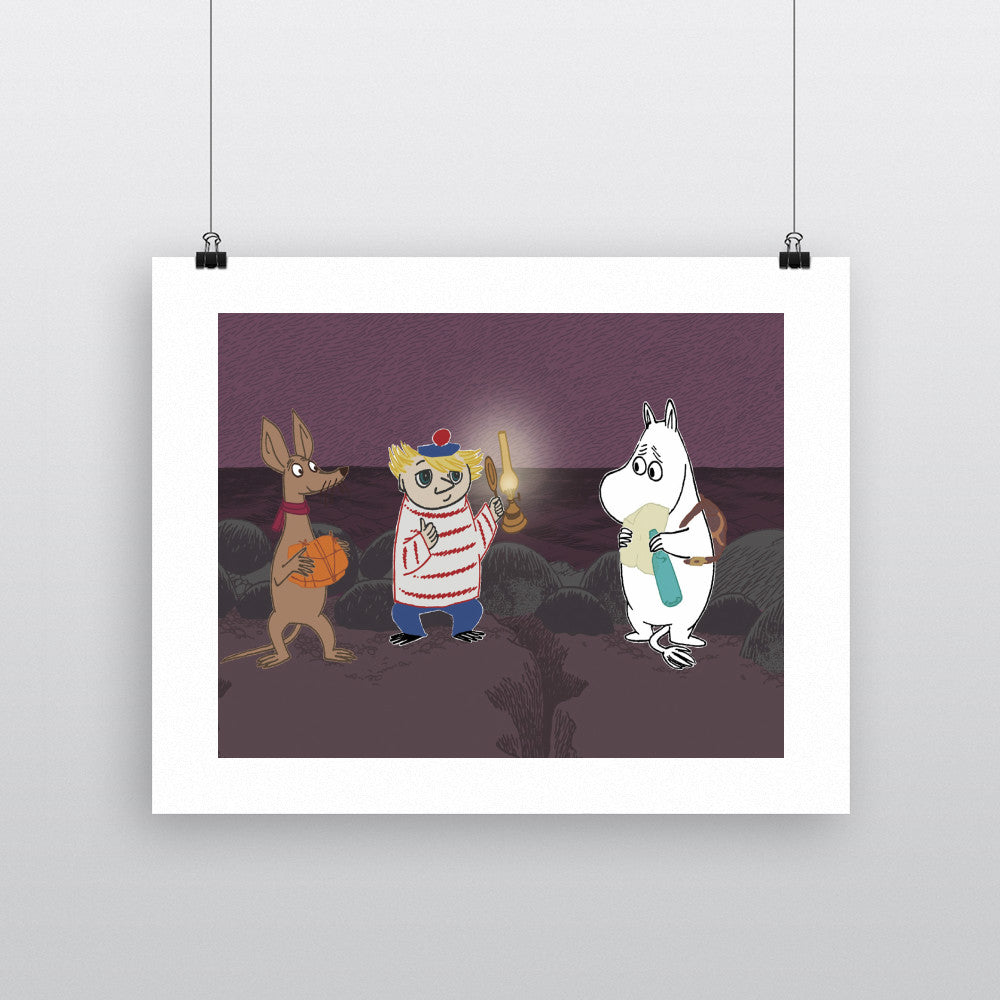 Moomintroll, Too-ticky and Sniff 11x14 Print