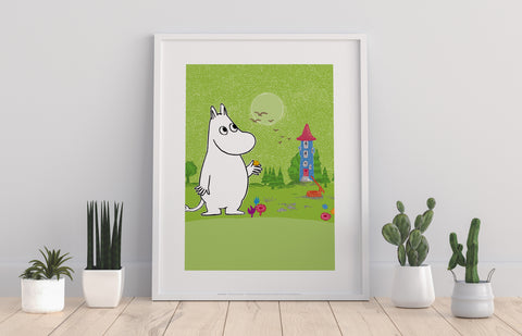 Moomintroll In Garden - 11X14inch Premium Art Print
