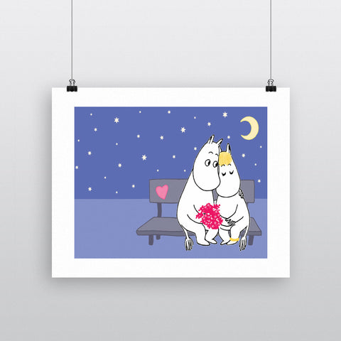 Moomintroll and Snorkmaiden 11x14 Print