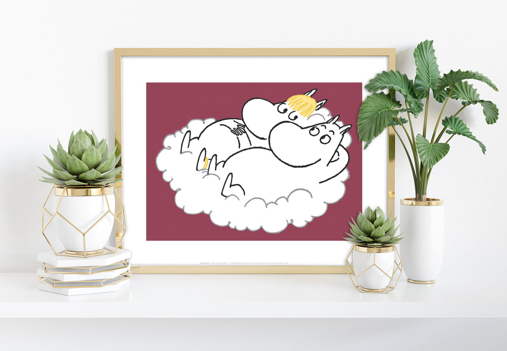 Moomin In The Clouds - 11X14inch Premium Art Print