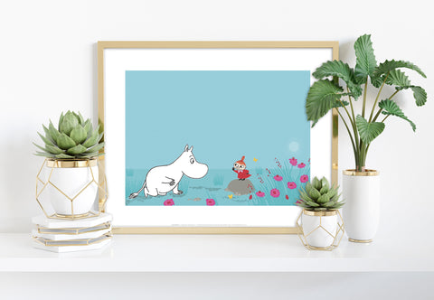 Moomin And Little My - 11X14inch Premium Art Print