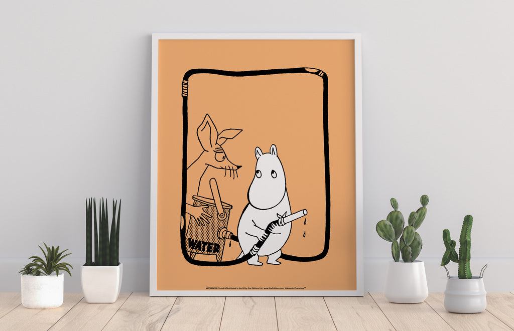 Sniff And Moomin Troll Wioth Water Canister - Art Print