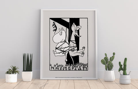 Moomintroll And Sniff Tied Up - 11X14inch Premium Art Print
