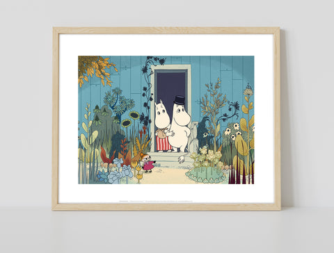 The Moomin Garden - 11X14inch Premium Art Print