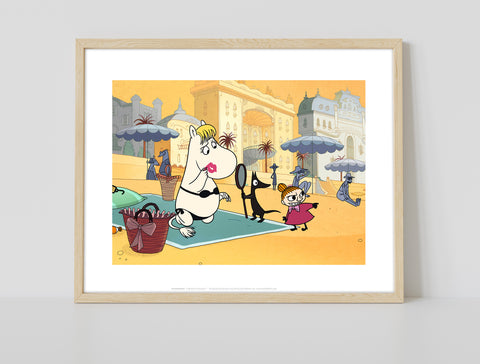 Moomin On The Beach - 11X14inch Premium Art Print