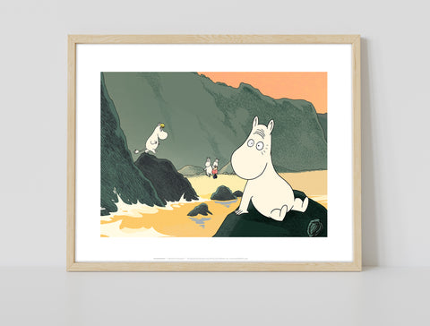 Moomins Travel The Coast - 11X14inch Premium Art Print