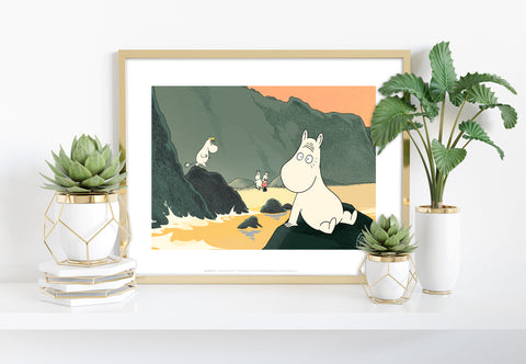 Moomins Travel The Coast - 11X14inch Premium Art Print