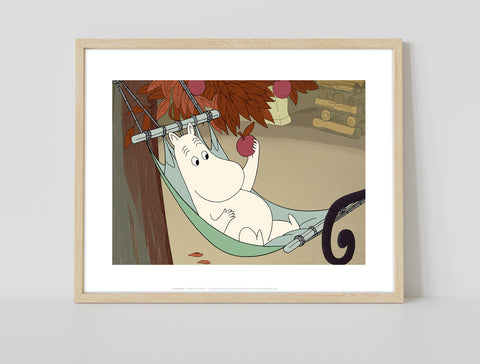 Moomin On A Hamock - 11X14inch Premium Art Print