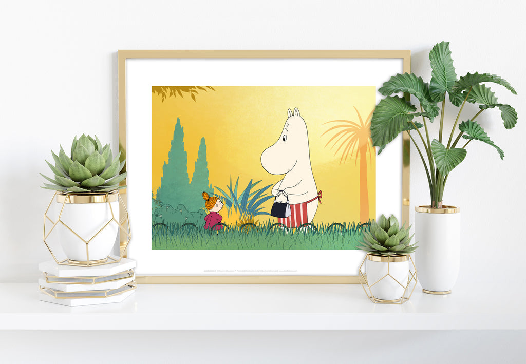 Moomin And Little My Adventure - 11X14inch Premium Art Print