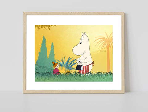 Moomin And Little My Adventure - 11X14inch Premium Art Print