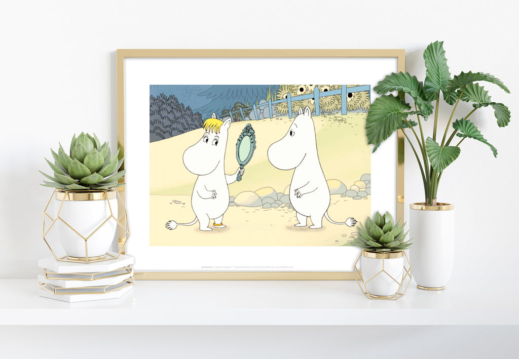 Look In The Mirror Moomin - 11X14inch Premium Art Print