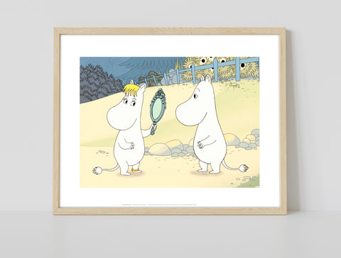 Look In The Mirror Moomin - 11X14inch Premium Art Print