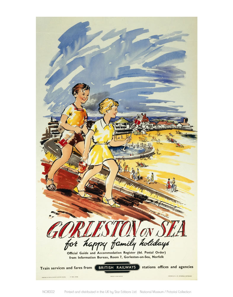 Gorleston on Sea 24" x 32" Matte Mounted Print
