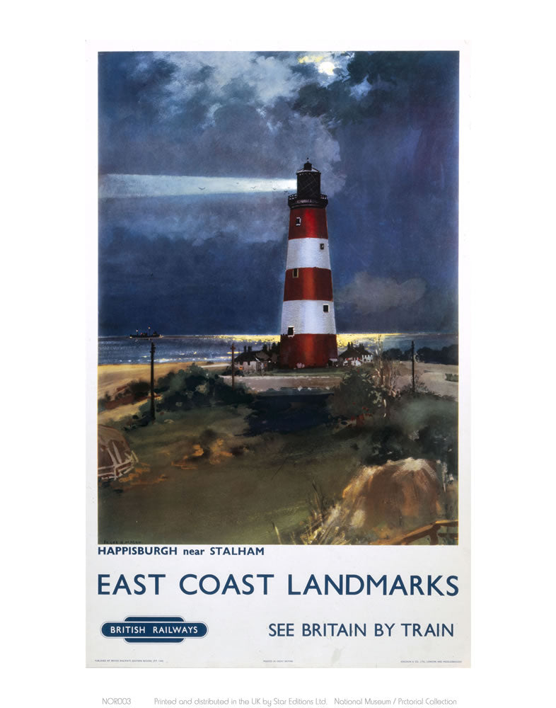 East Coast Landmarks - Lighthouse 24" x 32" Matte Mounted Print