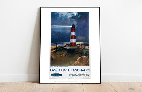 East Coast Landmarks - Happisburgh Lighthouse - Art Print