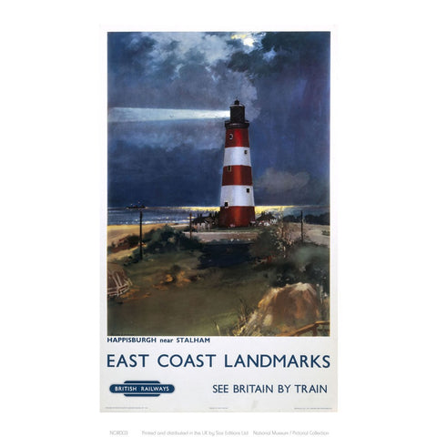 East Coast Landmarks - Lighthouse 24" x 32" Matte Mounted Print