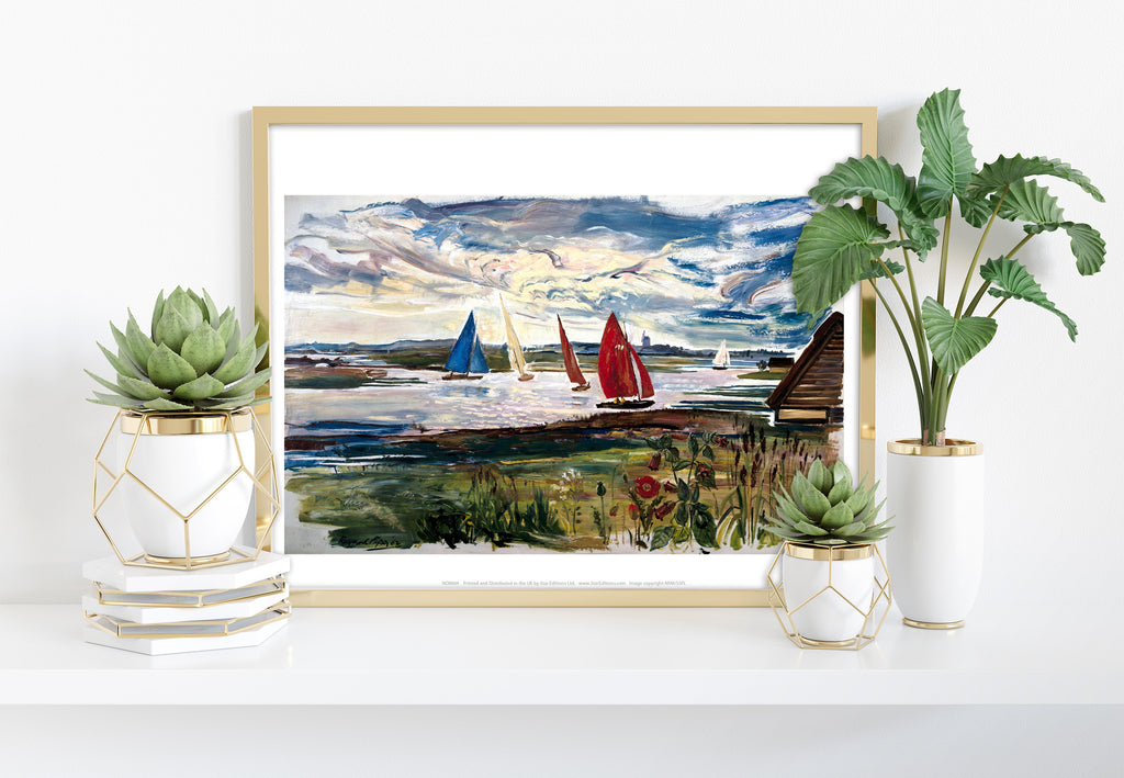 Norfolk Sailing Boats - 11X14inch Premium Art Print