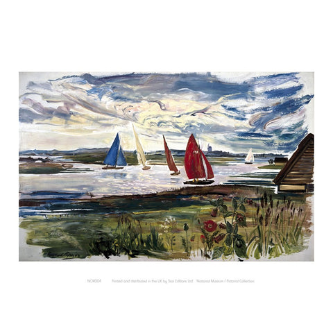 Norfolk Sailing Boats 24" x 32" Matte Mounted Print