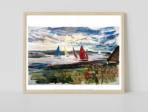 Norfolk Sailing Boats - 11X14inch Premium Art Print