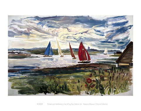 Norfolk Sailing Boats 24" x 32" Matte Mounted Print