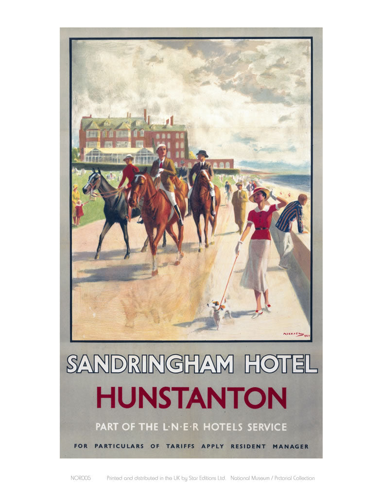Sandringham Hotel Hunstanton 24" x 32" Matte Mounted Print