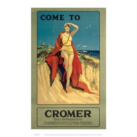 Come to Cromer 24" x 32" Matte Mounted Print