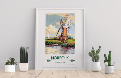 Norfolk Windmill - 11X14inch Premium Art Print