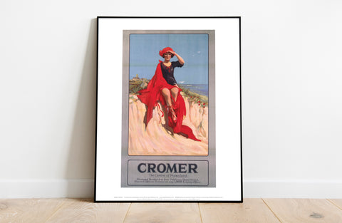 Cromer Girl With Red Shoes - 11X14inch Premium Art Print