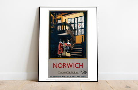 Norwich Inside Tudor Building - 11X14inch Premium Art Print