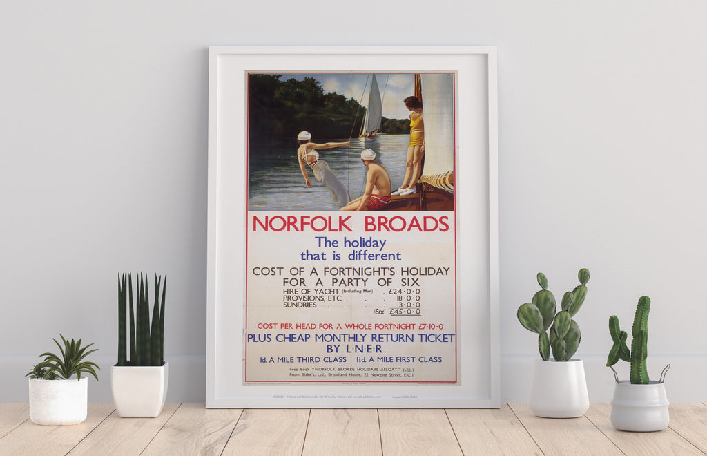 Norfolk Broads The Holiday That Is Different - Art Print