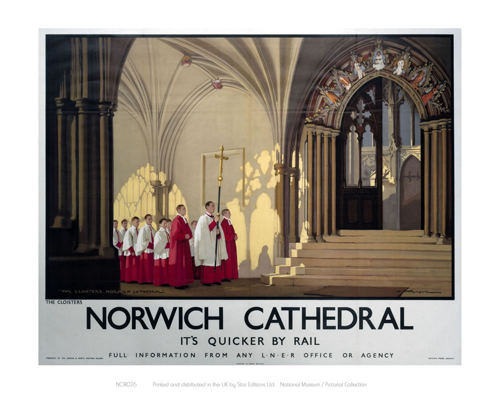 Norwich Cathedral Choir 24" x 32" Matte Mounted Print