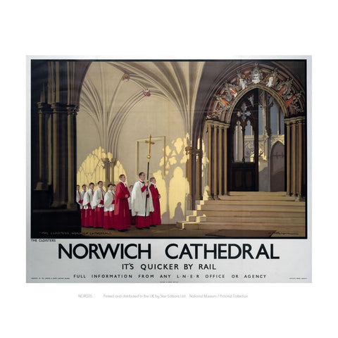 Norwich Cathedral Choir 24" x 32" Matte Mounted Print