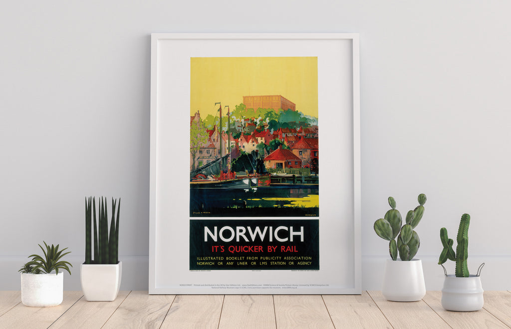 Norwich City Yellow Sky - 11X14inch Premium Art Print