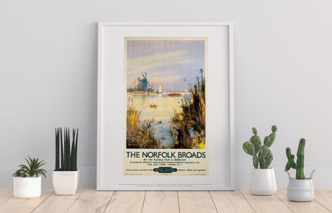 Broads - Norfolk Watercolour - 11X14inch Premium Art Print