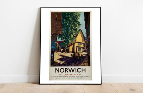 Norwich Horse And Cart - 11X14inch Premium Art Print