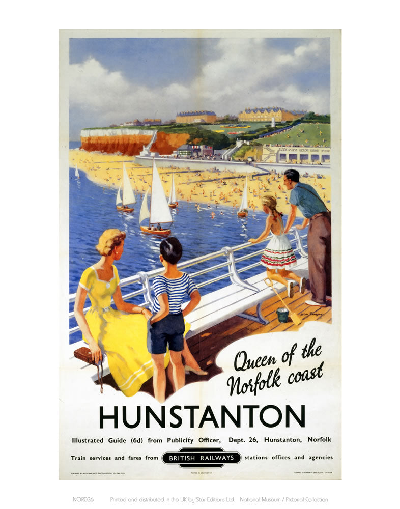 Hunstanton Queen of the Norfolk Coast 24" x 32" Matte Mounted Print