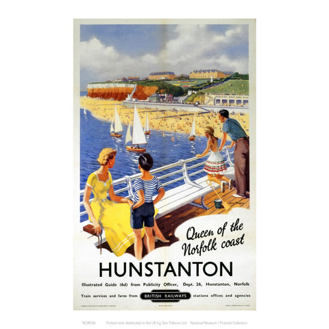 Hunstanton Queen of the Norfolk Coast 24" x 32" Matte Mounted Print