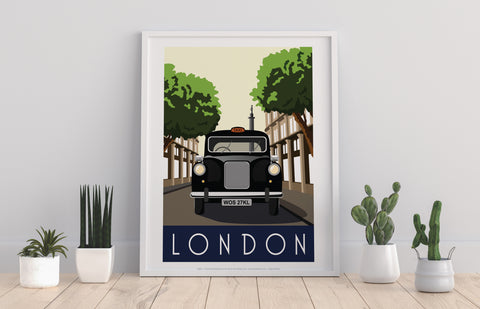 London - Black Cab - 11X14inch Premium Art Print