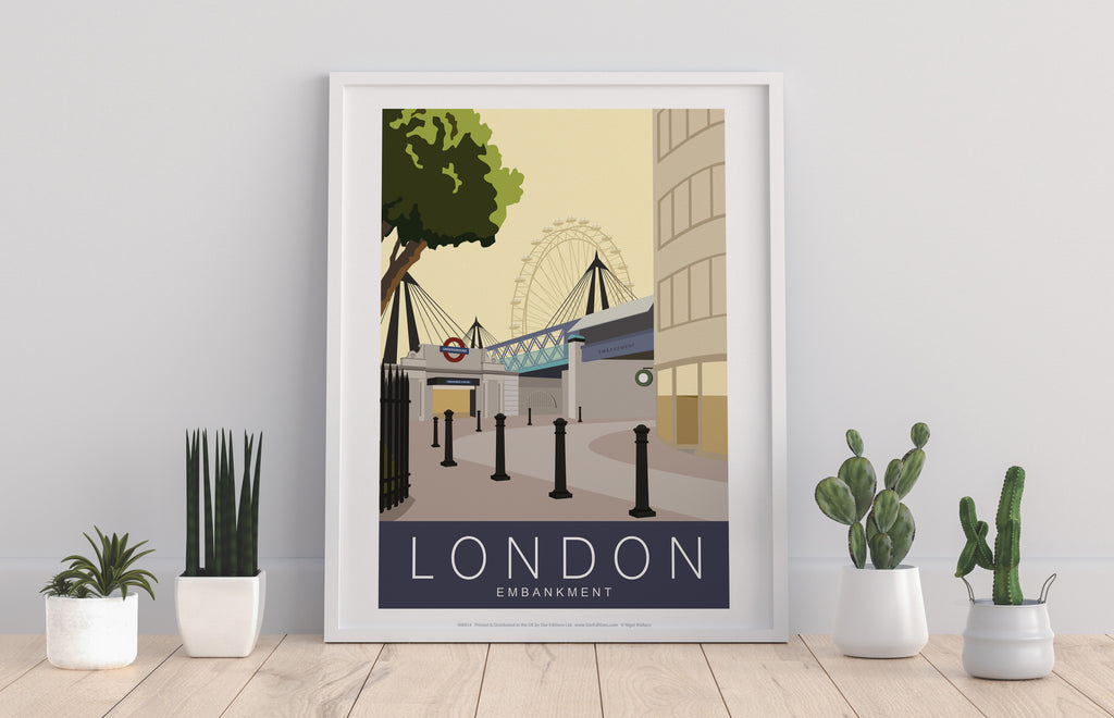London Embankment - 11X14inch Premium Art Print