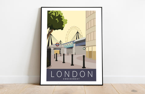 London Embankment - 11X14inch Premium Art Print