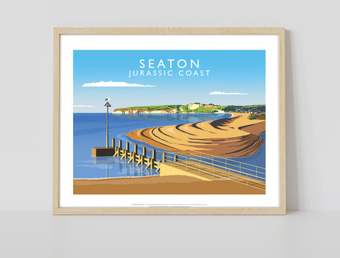 Seaton, Jurassic Coast By Artist Richard O'Neill Art Print