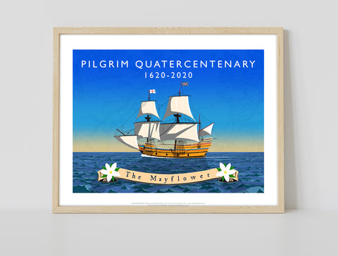 The Mayflower, Pilgrim Quatercentenary - Art Print