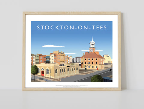 Stockton On Tees By Artist Richard O'Neill - Art Print