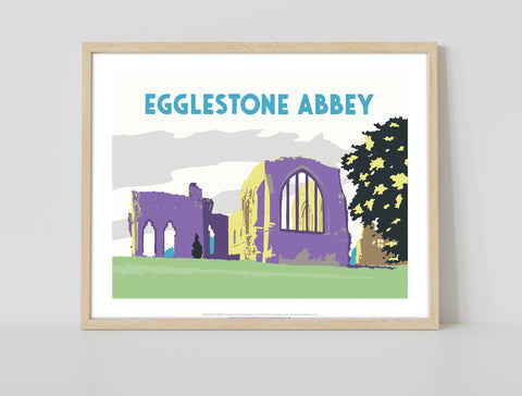 Egglestone Abbey By Artist Richard O'Neill - Art Print
