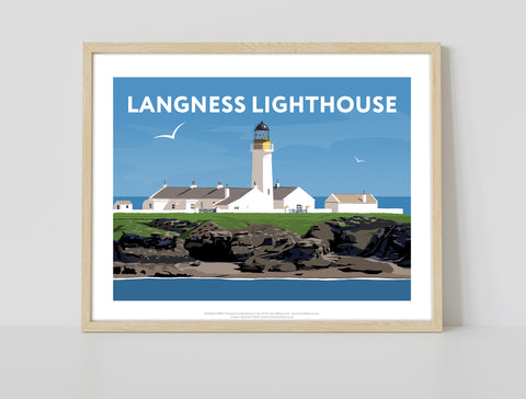 Langness Lighthouse By Artist Richard O'Neill - Art Print