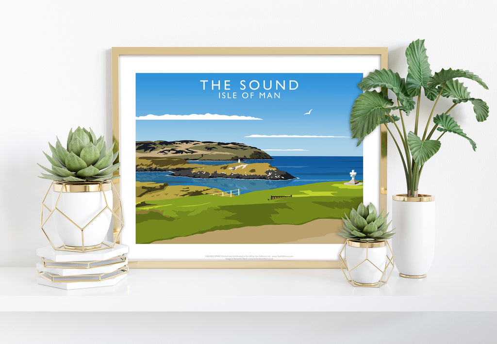 The Sound, Isle Of Man By Artist Richard O'Neill Art Print