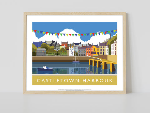Castletown Harbour By Artist Richard O'Neill - Art Print