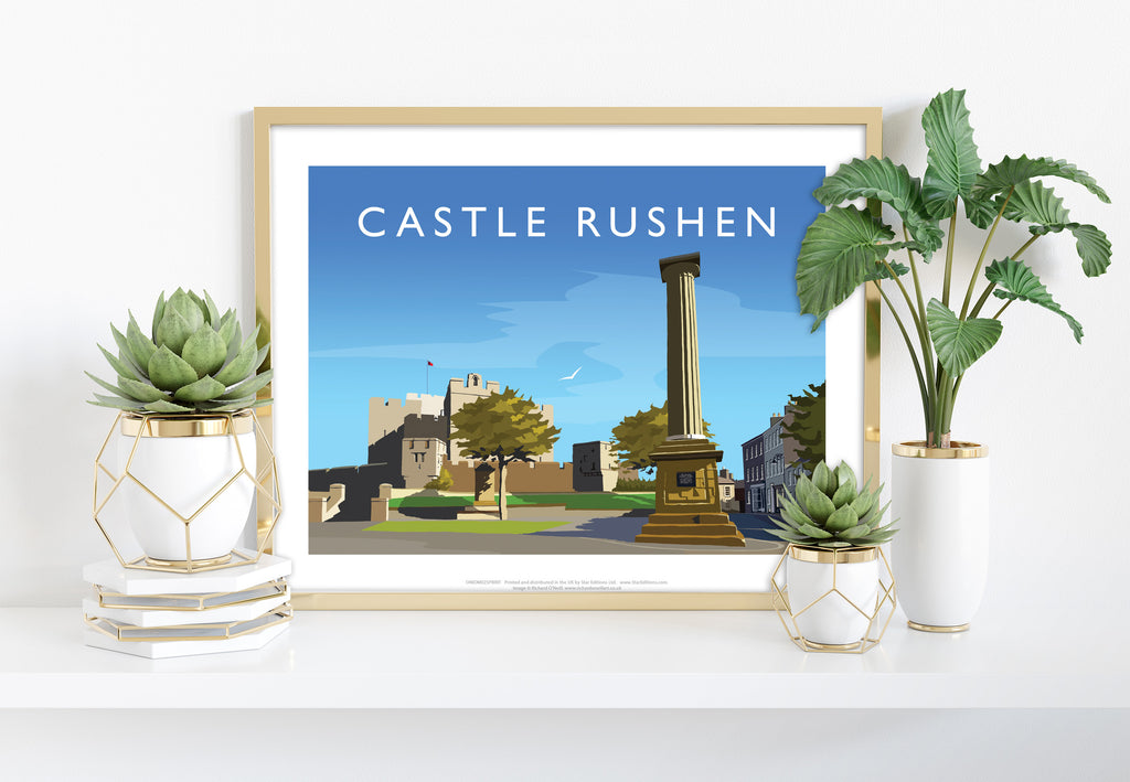 Castle Rushen By Artist Richard O'Neill - Premium Art Print