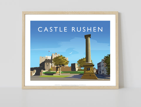 Castle Rushen By Artist Richard O'Neill - Premium Art Print